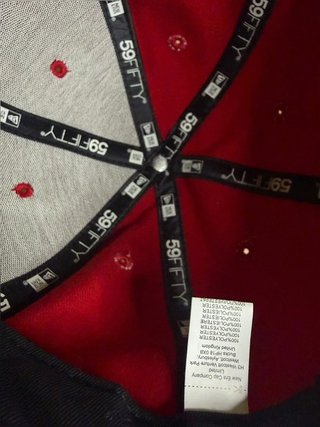 Cappellino New Era 59FIFTY Chicago Bulls Rosso...
