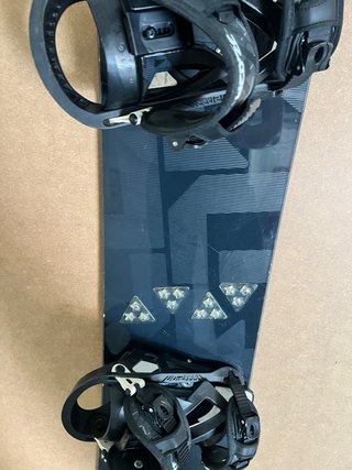 Tabla de Snowboard Wedze negra & Fijaciones