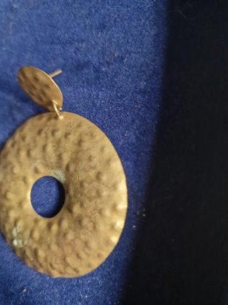 Orecchini vintage pendenti dorati