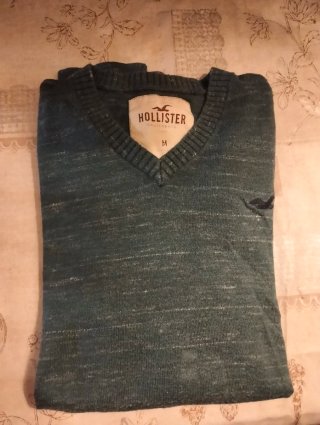Jersey Hollister Verde Talla M