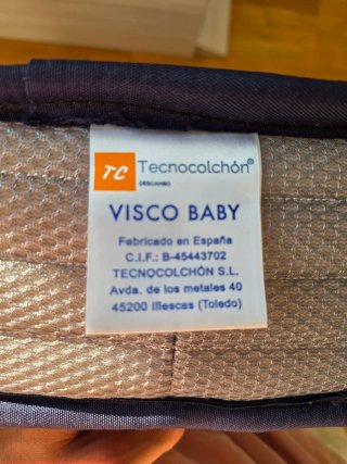 Colchón Visco Baby TECNOCOLCHÓN 120x60x12cm