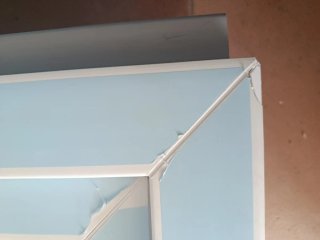 Ventana PVC con Manilla Blanca 60 x 80cm