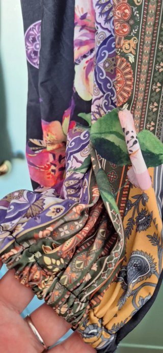 Pantaloni estivi floreali patchwork
