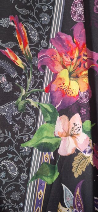 Pantaloni estivi floreali patchwork