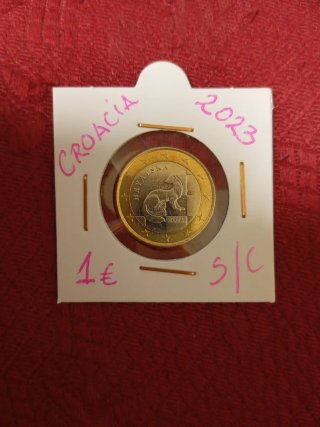 Moneda 1 Euro Croacia 2023