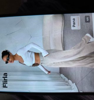 Pantalones pana fina beige