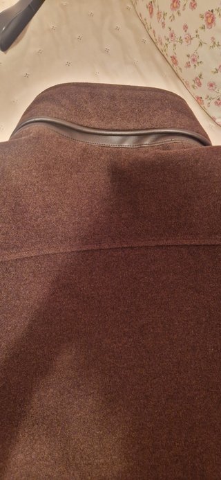 Chaquetón de lana marrón