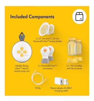 Sacaleches Medela Swing Maxi Eléctrico Doble