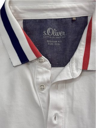 Polo s.Oliver bianco con righe