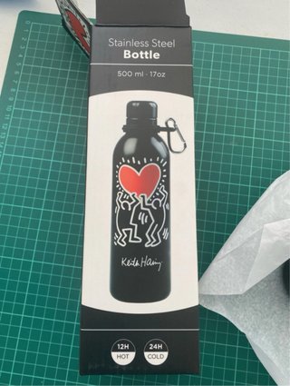 Botella Keith Haring 500ml Negra