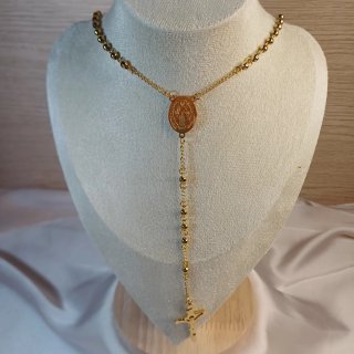 Rosario Chapado Oro 18k