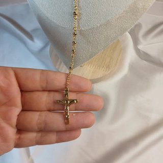 Rosario Chapado Oro 18k