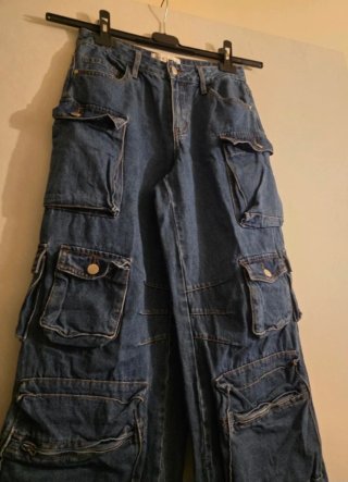 Jeans Cargo Wideleg Taglia XS/S
