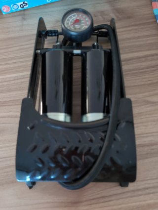 Inflador de pie Crivit Doble Cilindro