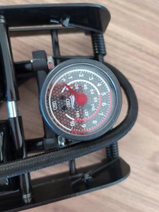 Inflador de pie Crivit Doble Cilindro