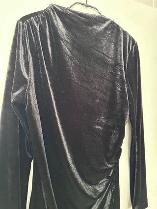 Abito in velluto nero H&M taglia S