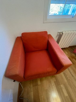 Sillón individual Ikea naranja