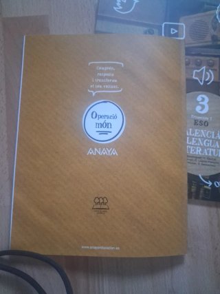 Libros 2 y 3 trimestre 3ESO ANAYA VALENCIÀ