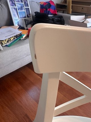 Silla junior alta Ingolf color blanco