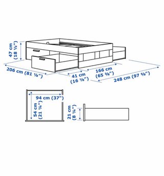 Estructura cama + somier + cabecero