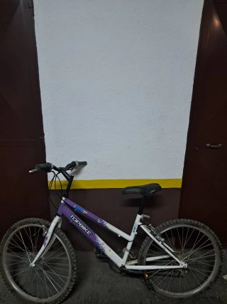 Bicicleta Topbike Morada y Blanca