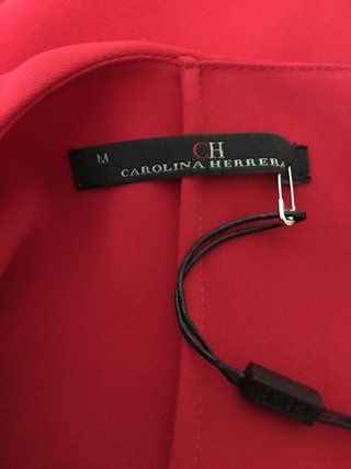 Vestido Fiesta Carolina Herrera Rojo Largo