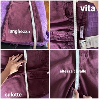 Jeans Zara nuovi con cartellino  Colore burgundy