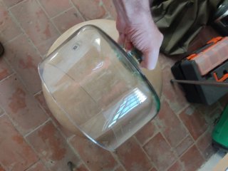 Campana de cristal con pomo