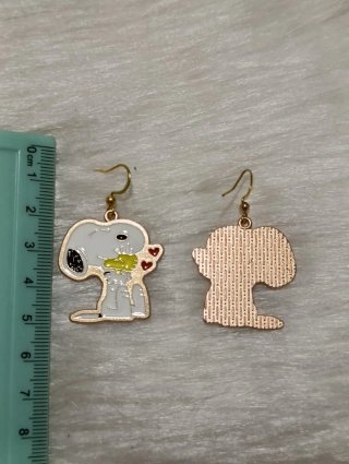 Orecchini Snoopy con cuore