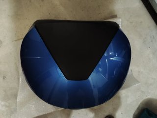 Baúl Moto Azul y Negro