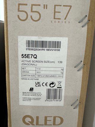 TV Hisense 55 QLED 4K - Nuevo