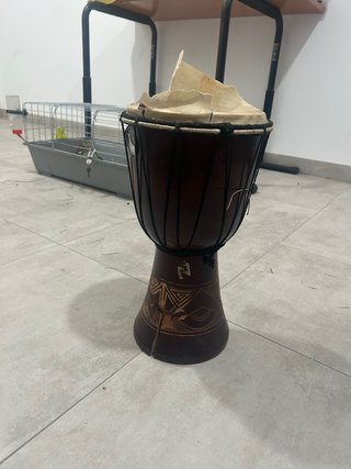 Tambor africano Djembe madera tallada