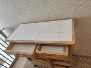 Mueble botellero verdulero con ruedas