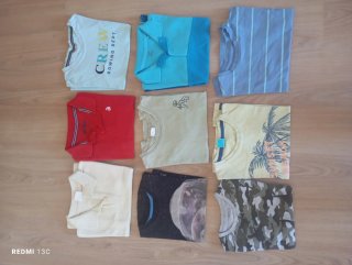 Lote 9 camisetas niño 3/4 años