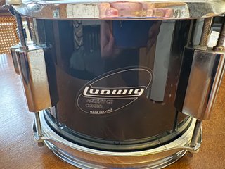 Tom de batería Ludwig 8 Negro percusion bateria