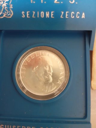 Moneda Plata Giuseppe Garibaldi Centenario