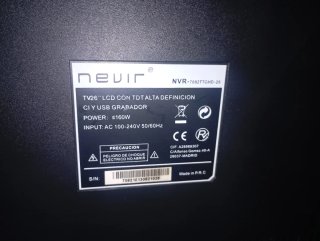 TV Nevir 26 Negra Negociable