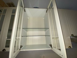 Cocina completa madera y cristal