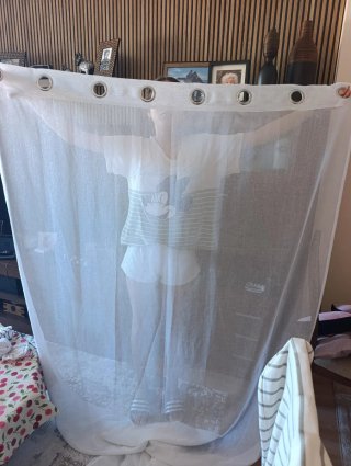 Cortinas transparentes blancas