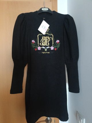 Vestido Negro Highly Preppy