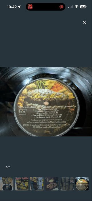 Vinilo Iron Maiden Piece of Mind
