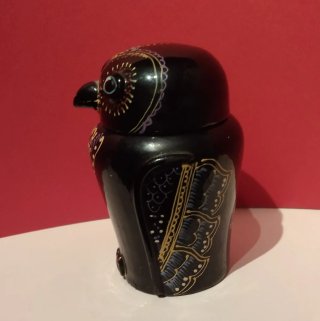 BÚHO BIRMANO " VINTAGE " / CAJA PASTILLERA