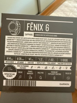 Reloj Garmin Fenix 6 Sapphire Negro/Plata