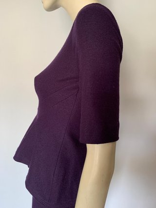 Vestido Morado Vintage Carolina Herrera