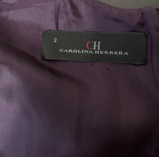 Vestido Morado Vintage Carolina Herrera
