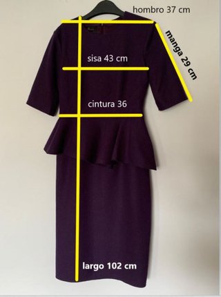 Vestido Morado Vintage Carolina Herrera