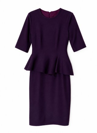 Vestido Morado Vintage Carolina Herrera