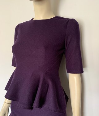 Vestido Morado Vintage Carolina Herrera