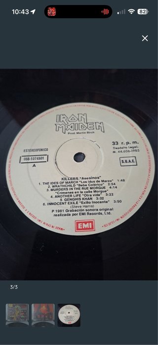 Vinilo Iron Maiden Killers