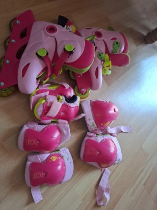 Patines niña Oxelo rosa talla 30-32